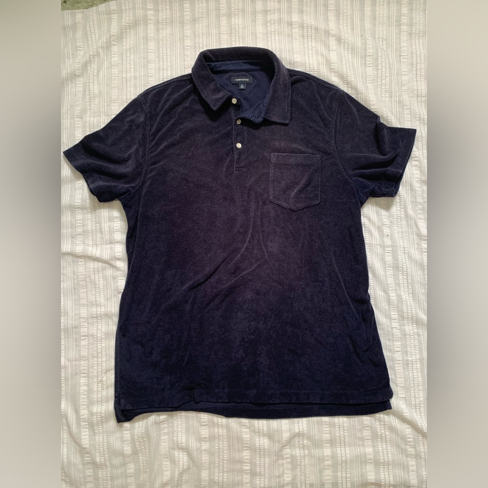 Men’s JCrewJeans terrycloth navy XL polo style shirt